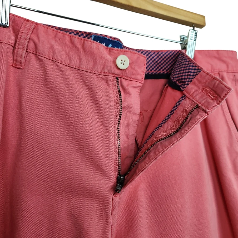 Charleston Threads Salmon Pink Chino Southern Beach Party Pant Mens Size 40x32